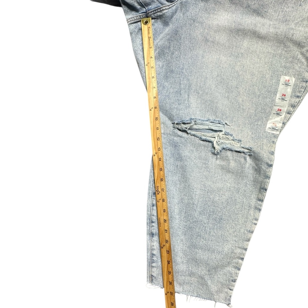 Old Navy Curvy OG Straight Ankle High Rise Jeans Plus Size 28 NWT Light Wash - Picture 6 of 15